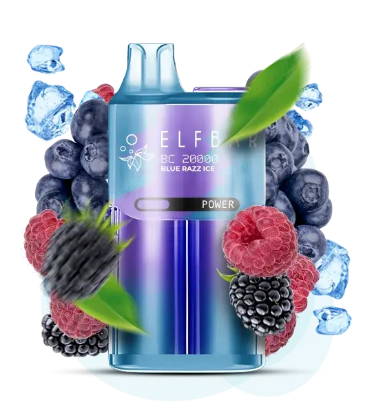 Elf Bar BC20000 Blue razz Ice - Голубая малина со льдом - купить в Киеве с доставкой по Украине
