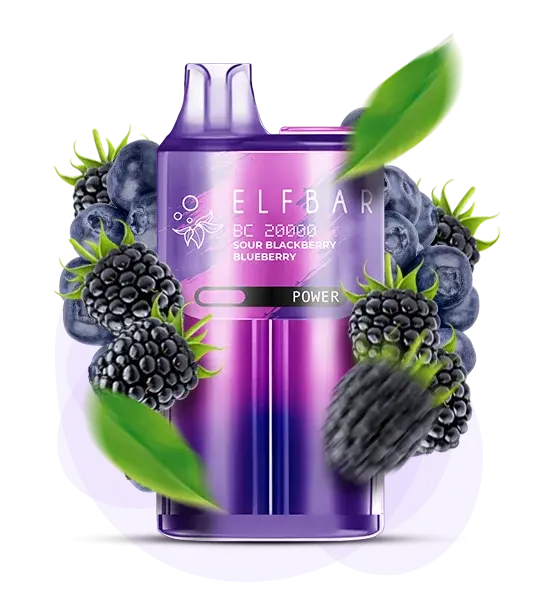 Elf Bar BC20000 Sour Blackberry - Кислая Ежевика Черника Черника - купить в Киеве с доставкой по Украине