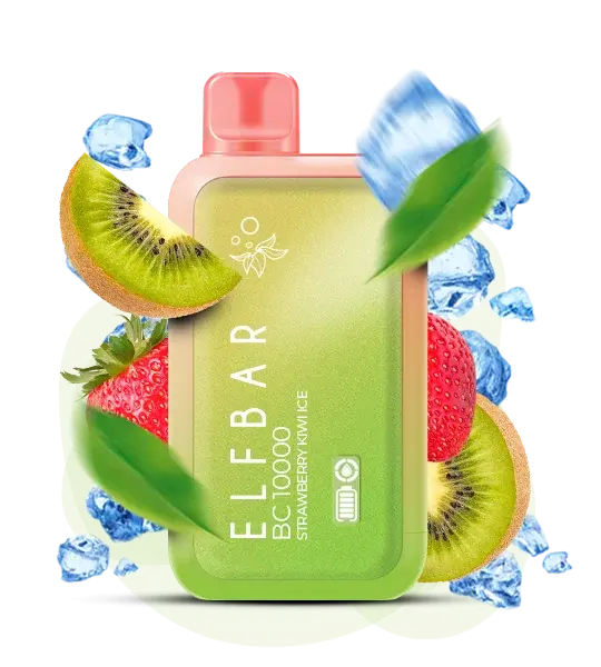 Elf Bar BC 10000 Strawberry Kiwi Ice - Киви, Лед, Клубника - купить в Киеве с доставкой по Украине