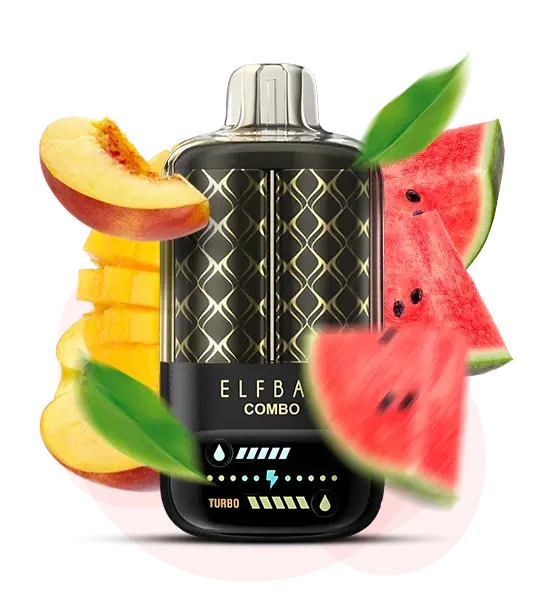 Elf Bar Combo 25000 Peach Mango & Watermelon - Манго и Арбуз, Персик и Арбуз - купить в Киеве с доставкой по Украине