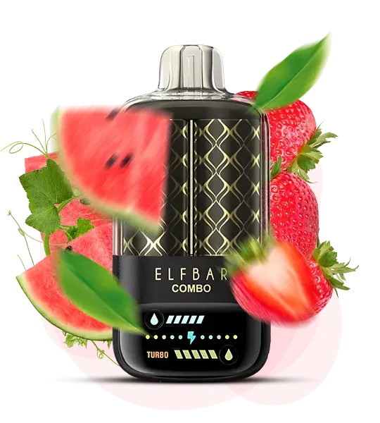 Elf Bar Combo 25000 Watermelon & Strawberry - Арбуз и Клубника - купить в Киеве с доставкой по Украине