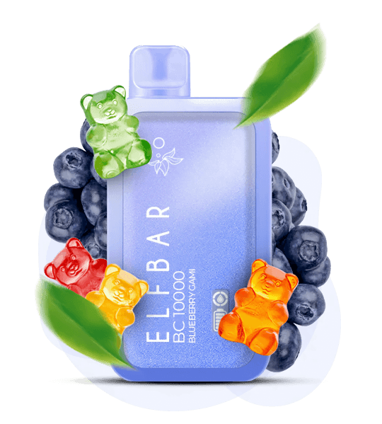 Elf Bar BC 10000 Blueberry Gami - Черничные желейные мишки из черники - купить в Киеве с доставкой по Украине