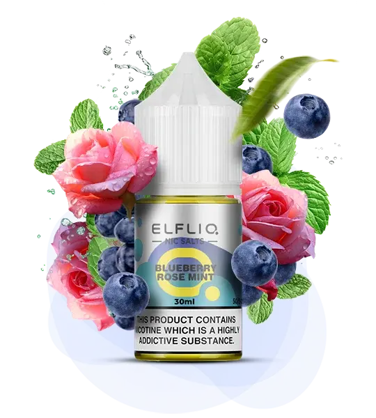 ELFLIQ Blueberry Rose Mint 30 ml - Мята, Роза, Черника - купить в Киеве с доставкой по Украине