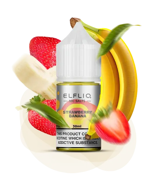 ELFLIQ Strawberry Banana 30 ml - Банан, Клубника - купить в Киеве с доставкой по Украине