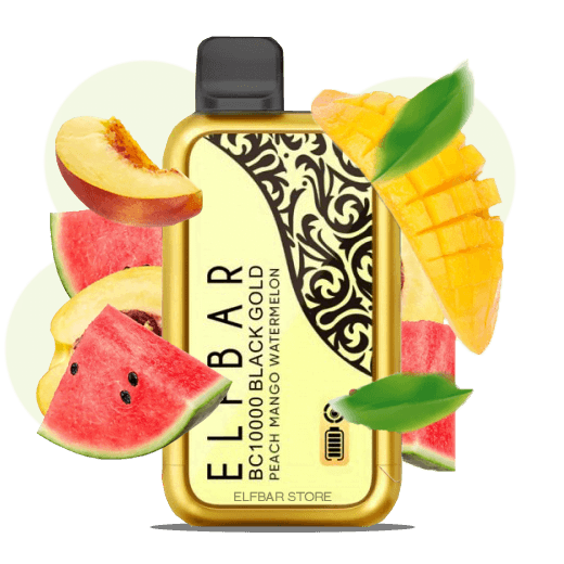 Elf Bar Black Gold Peach Mango Watermelon - Персик Манго Арбуз Манго Персик Манго - купить в Киеве с доставкой по Украине