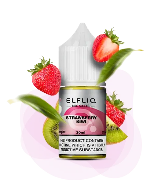 ELFLIQ Strawberry Kiwi 30 ml - Киви, Клубника - фото оригинального Эльф Бар с доставкой по Украине