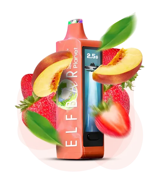 Elf Bar Planet 25000 Strawberry Peach+ - Клубничный персик+ - купить в Киеве с доставкой по Украине