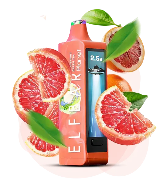 Elf Bar Planet 25000 Grapefruit Green Tea - Грейпфрут Зеленый чай - купить в Киеве с доставкой по Украине