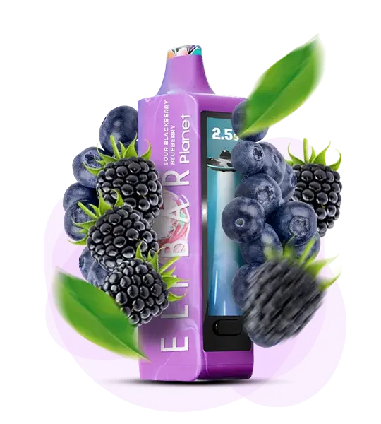 Elf Bar Planet 25000 Sour Blackberry Blueberry - Кислая ежевика Черника Черника Черника - купить в Киеве с доставкой по Украине