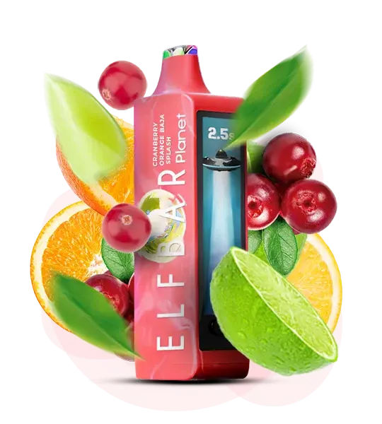 Elf Bar Planet 25000 Cranberry Orange Baja Splash - Клюква Апельсин Baja Splash Клюква - купить в Киеве с доставкой по Украине