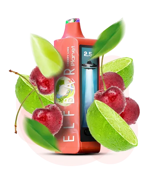 Elf Bar Planet 25000 Cherry Lime - Вишневый лайм - купить в Киеве с доставкой по Украине