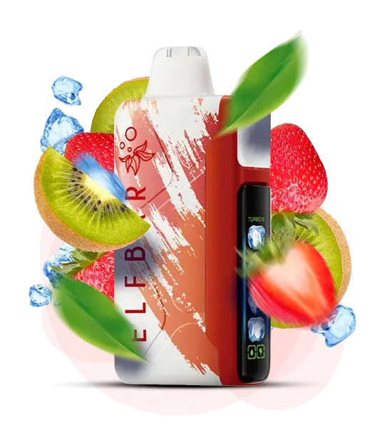 Elf Bar Ice King 30000 Strawberry kiwi - Клубника и киви со льдом с клубникой и киви - купить в Киеве с доставкой по Украине