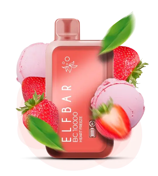 Elf Bar BC 10000 Heart Freeze - Клубничный десерт - купить в Киеве с доставкой по Украине