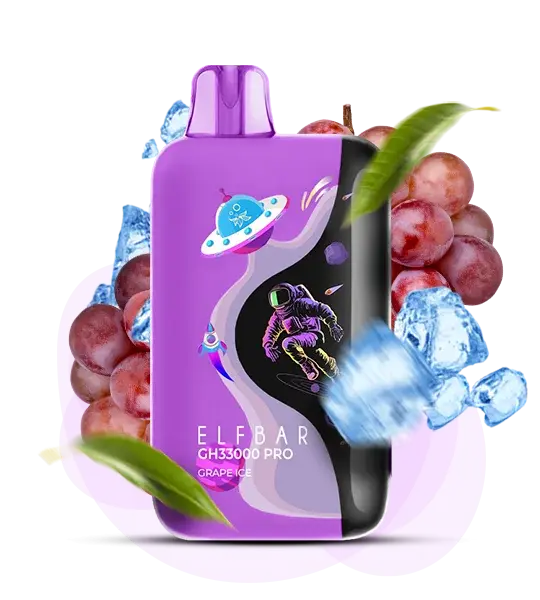 Elf Bar GH 33000 Pro Grape Ice - Виноград Лед - фото оригинального Эльф Бар с доставкой по Украине