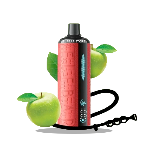 Elf Bar E-Shisha 12000 Double Apple - Двойное яблоко (красное и зеленое) - фото оригинального Эльф Бар с доставкой по Украине
