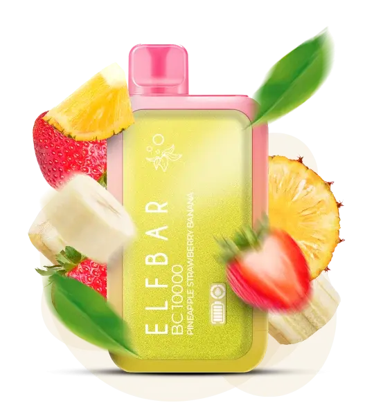 Elf Bar BC 10000 Pineapple Strawberry Banana - Ананас Клубника Банан Клубника - купить в Киеве с доставкой по Украине