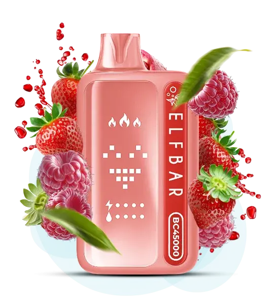 Elf Bar BC 45000 Red Raspberry Strawberry - Красная малина и клубника - купить в Киеве с доставкой по Украине