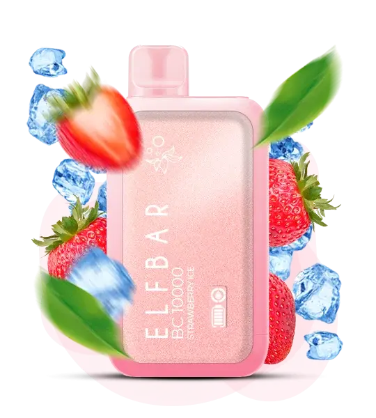 Elf Bar BC 10000 Strawberry Ice - Клибника лед - купить в Киеве с доставкой по Украине