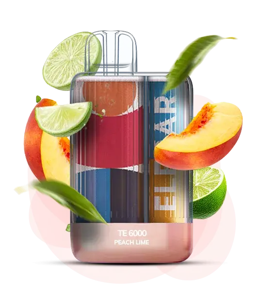 Elf Bar TE6000 Peach Lime - Персик и лайм 🍑🍋‍🟩 - купить в Киеве с доставкой по Украине