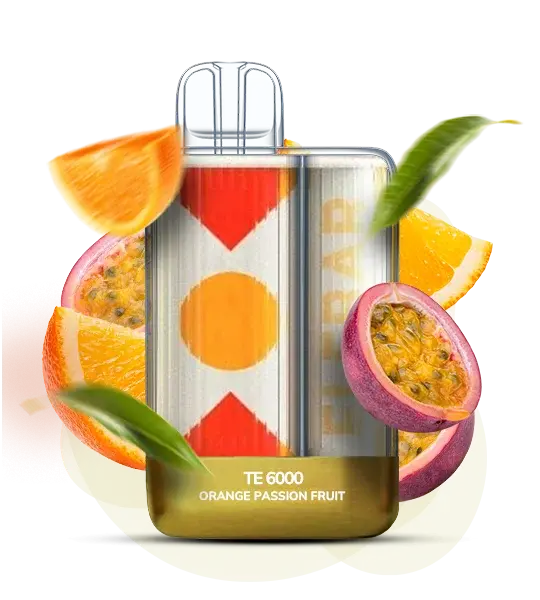 Elf Bar TE6000 Sweet Orange Passion Fruit - Сладкий апельсин и маракуйя 🍊🍇 - фото оригинального Эльф Бар с доставкой по Украине