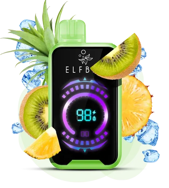 Elf Bar FS 18000 Kiwi Pineapple Ice - Киви Ананас Лед Ананас Лед - купить в Киеве с доставкой по Украине