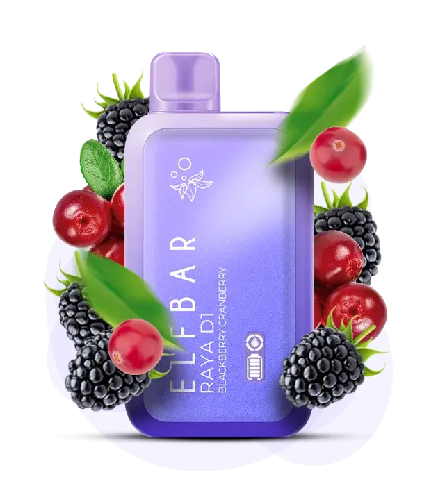 Elf Bar RAYA 13000 Blackberry Cranberry - Ежевика с клюквой - фото оригинального Эльф Бар с доставкой по Украине