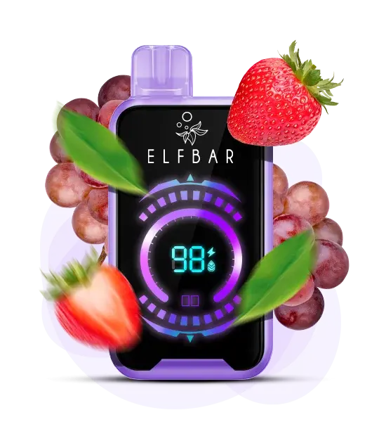 Elf Bar FS 18000 Strawberry Grape - Клубника с Виноградом - купить в Киеве с доставкой по Украине