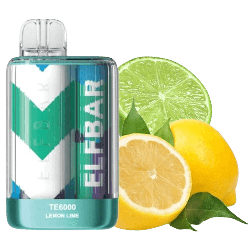 Elf Bar TE6000 Lemon lime - Лимон и лайм 🍋🍈 - фото оригинального Эльф Бар с доставкой по Украине