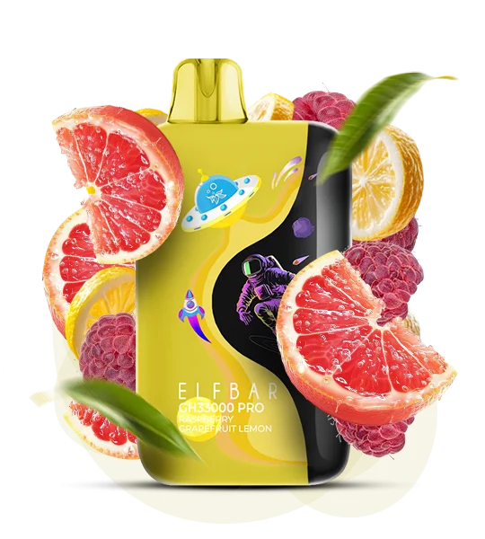 Elf Bar GH 33000 Pro Raspberry Grapefruit Lemon (Малина, Грейпфрут